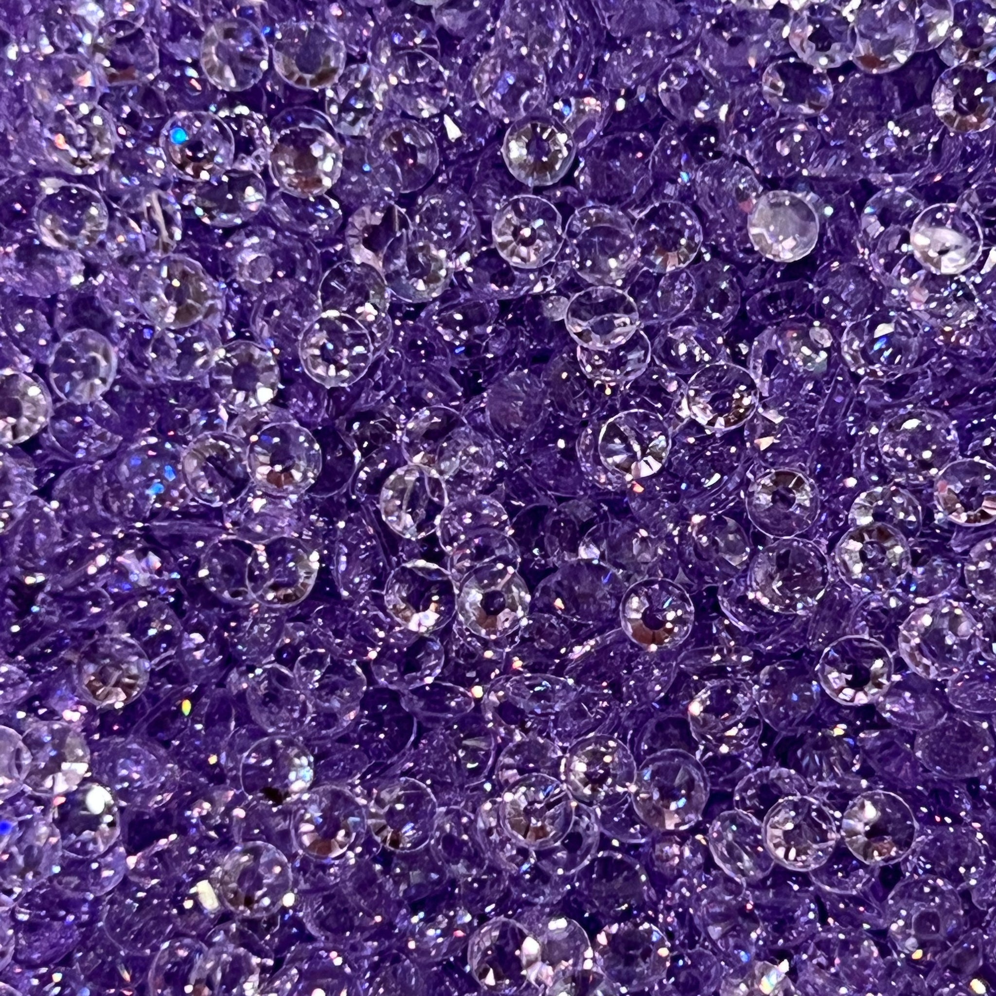 Transparent Purple Rhinestones Jellies 2mm - 6mm You pick Size